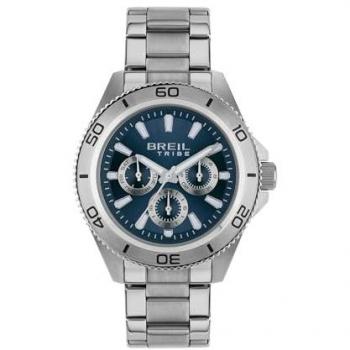 Reloj de Hombre Breil Challenge EW0710 en Acero Bilux, Movimiento MIYOTA 6P29, Bisel Satinado, Resistente al Agua, Caja de 42 mm