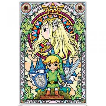 Póster de Vidrieras The Legend of Zelda (61 x 91,5 cm)