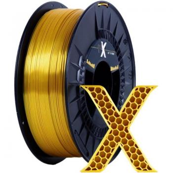 Filamento PLA Efecto SEDA Impresora 3D X TO PRINT 1,75mm 1Kg Gold