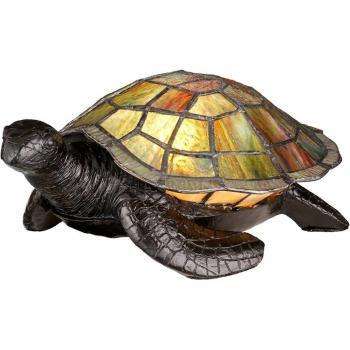 Lámpara de mesa Tiffany Animal Lamps Bronce vintage 10 Cm - Lámpara decorativa Sawback en Tiffany-Look, diseño vintage, material bronce, altura 10 cm
