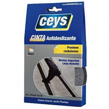 CEYS CE507612 CINTAS ANTIDESLIZANTE NEGRO 5MX25MM