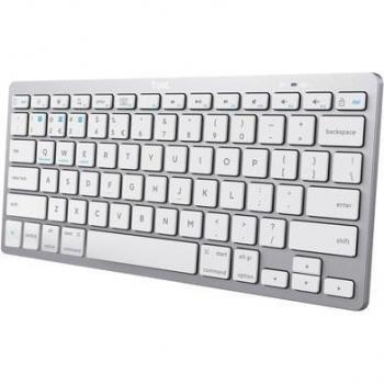 Teclado Inalámbrico Trust 24653 QWERTZ Alemán Plata Blanco