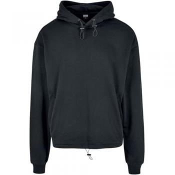 Urban Classics Men's Sport Black Hoodie - S - 65% Cotton, 35% Polyester
