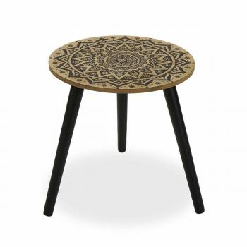 Mesa auxiliar Versa Metal Madera (39,5 x 43 x 39,5 cm)