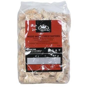 Encendedores Fancy Flames de lana de madera - 80 a 85 piezas