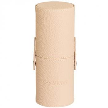 Da Vinci Classic Faux Leather Brush Storage Cylinder - Empty Powder Brush Holder, Pastel Pink