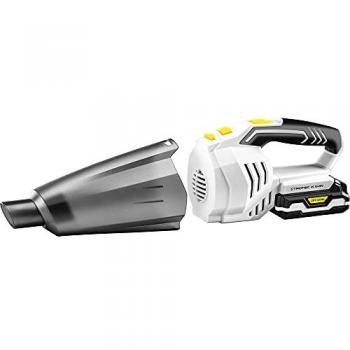 TROTEC Aspiradora de mano inalámbrica VC 10-20V con recipiente grande para 400 ml de tierra seca y 100 ml de líquido