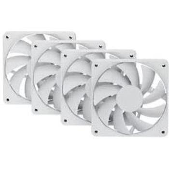 Ventilador HYTE FA12 PWM Blanco 120mm - Pack de 4, Sistema de Refrigeración para PC
