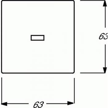 1789 N-884 - Cover plate for switch/push button white