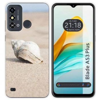 Funda de Silicona para ZTE Blade A53 Plus con Diseño de Concha y Dibujos