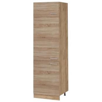 Armario para frigorífico empotrado R-Line, 60 cm, Sonoma, Roble Dorado, Vicco