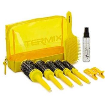 Termix Brushing Pack in 3 Steps Includes 5 Termix Hairbrushes, Serum For Split ends, Detangling Paddle