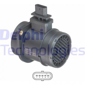 Sensor de flujo de aire DELPHI AF10395-12B1, medidor de masa de aire, compatible con múltiples vehículos, alta precisión en la medición, diseño duradero y resistente a condiciones extremas, fácil instalación