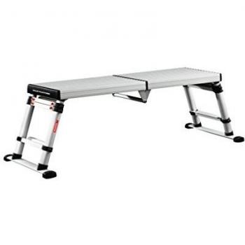 Telesteps 61209-101 Plataforma de trabajo Solid Line de 3 alturas, plateada