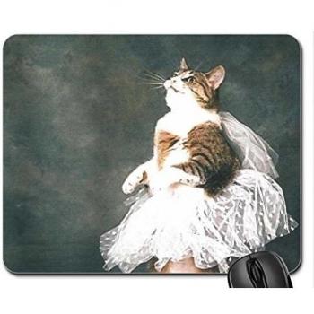 Un gato atigrado lleva un tutú Mouse Pad, Mousepad