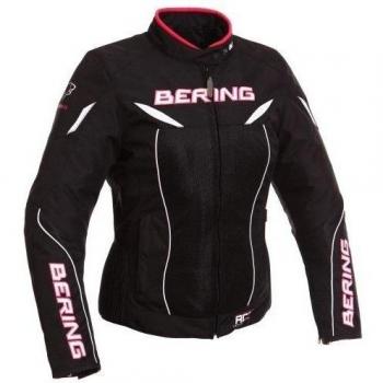 Bering -  - Chaquetas de Moto Bering Lady kwerk Negro/Blanco/Fucsia