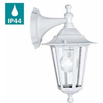 Aplique de pared exterior Laterna 5, luz blanca IP44, E27, metal y vidrio