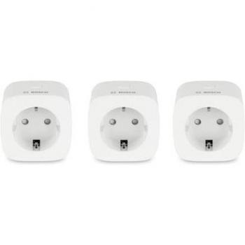 Bosch Smart Home Plug Compact Enchufe Inteligente 2990 W, Toma de Corriente con Interruptor Blanco, Inalámbrico ZigBee, 2400 MHz, Uso Interior, Color Blanco
