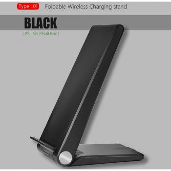 Base de carga inalámbrica Qi de 15W con 2 bobinas para Samsung Galaxy S10, S9, S8 Plus, iPhone X, Xs Max y Note 8/9