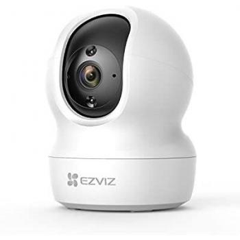 EZVIZ 2K Cámara de Vigilancia WiFi Interior Camara Domo 360º PTZ, Visión Nocturna, Detección de Movimiento, Audio Bidireccional, Compatible con Alexa y Google, Andriod/iOS, CP1 3MP