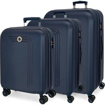 Movom - Juego de Maletas Riga rígidas 55-70-80cm azul marino