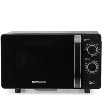 Microondas Orbegozo MIG 2071 CE, 20L, 700W, Sin Plato Giratorio, Función Grill, Negro