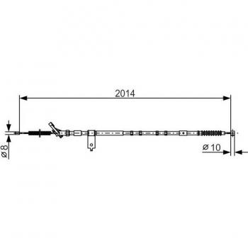Cable de freno de mano BOSCH 1 987 482 786
