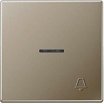 Tecla Simple con Visor Símbolo Timbre en Relieve Acero 0712180908 Jung