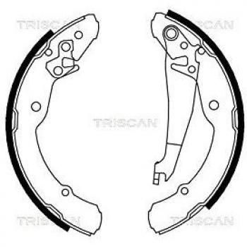 Juego de zapatas de freno TRISCAN 8100 67631 para Volkswagen Caddy 2 y SEAT Inca