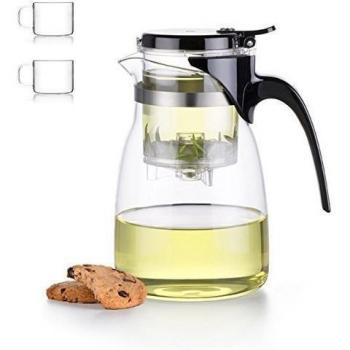 Tetera con botón, tetera de émbolo con Multi de humidificación