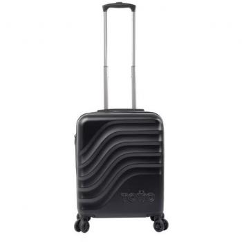 Maleta Trolley Cabina Bazy Negra de Totto - Resistente, Expandible y Segura