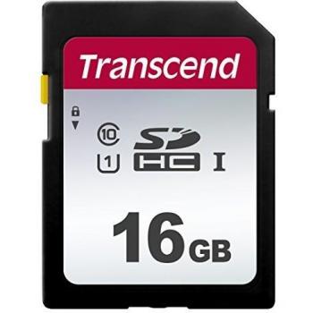 Transcend SDC300S - Tarjeta de memoria SDHC de 16 GB, color plata