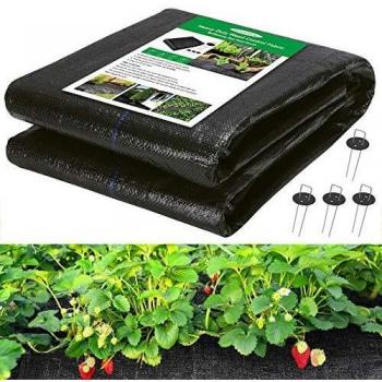 WOKKOL Malla Antihierbas, Malla Geotextil, Grosor 100 g/m² Malla contra Malas Hierbas, Geotextil para Jardín, Resistente a la Rotura Permeable, contra UV
