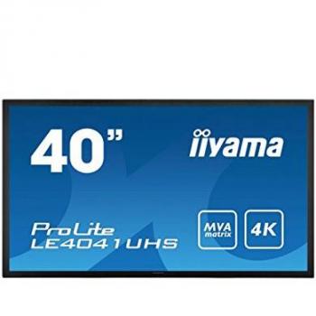 Iiyama ProLite LE4041UHS-B1 40-Inch 4K Ultra HD Monitor with High Contrast, MVA Panel and Metal Bezel - Black