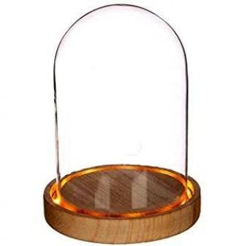 Campana de Cristal Iluminada 16,5 cm x Ø 12,5 cm