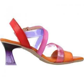Sandalia de Tacón Hispanitas CHV232635 para mujer en color Naranja, modelo Greta, con características de piel, disponible en tallas variadas