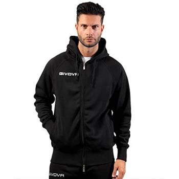 Sudadera con Cremallera Givova King Negra