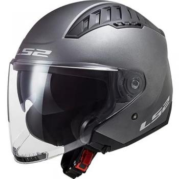 LS2 OF600 Copter II Casco Jet Titanio Mate XL