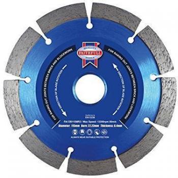 Faithfull DB115MR2 - Mortero aflautado db115mr2 115 x 22 mm hoja diamantada