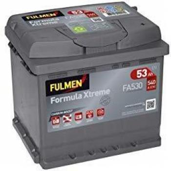 FulmenBatería grupo electrógenoPlomo abierto12V53AhCompatible con: 554400053 ; C30 ; FA530 ; EA530 ; TA530 ; 552 400 047 ; 552400047 ; VARTA BLUE DYNAMIC 552 400 047 ; VARTA BLUE DYNAMIC 552400047 ; 5