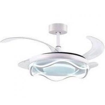 Ventilador de techo Antea Bel Air 80W 4 aspas retráctiles blanco Ø108 cm