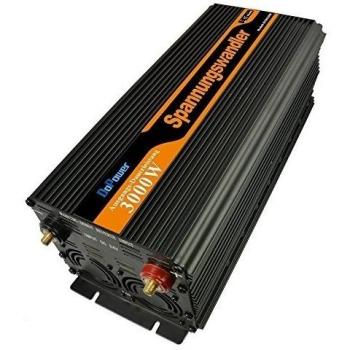 Inversor de corriente 3000w convertidor 24v a 220v onda sinusoidal modificada pantalla LCD