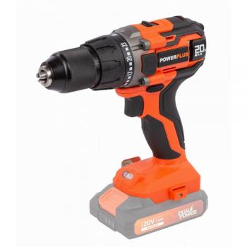 Taladro atornillador Powerplus Dual Power Powdp15100 - Potencia: 1500W, Voltaje: 230V, Velocidad variable, Función de percusión, Mandril sin llave de 13 mm, Dos