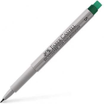 Marcador Faber-Castell Multimark Verde No Permanente S 0.4 mm con Borrador