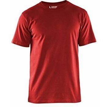 Blaklader Round Neck T-Shirt 5-Pack Red Size XS