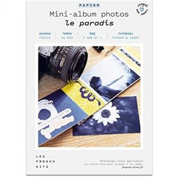 Mini Álbum de Fotos Multicolor - Scrapbooking - 5 Páginas - Papel 18 x 13 x 0,5 cm