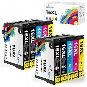 Q-image 16XL Cartuchos de Tinta Compatibile con Epson 16 XL para Epson Workforce WF-2510 WF-2630 WF-2650 WF-2760 WF-2530 WF-2520 WF-2540 WF-2750 WF-2660