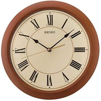 Reloj de pared Seiko QXA713T, cuarzo, diseño elegante, ideal para salón, comedor, cocina y oficina