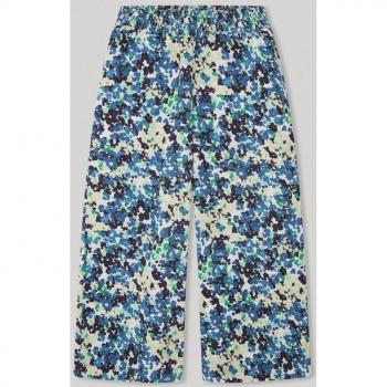 Pepe Jeans - Pantalón Otilie azul de niña con diseño ancho y cintura elástica
