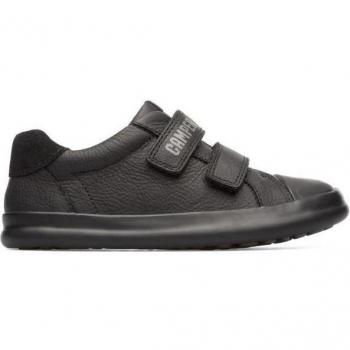 CAMPER Pursuit - Girls' Black Smooth Leather Sneakers